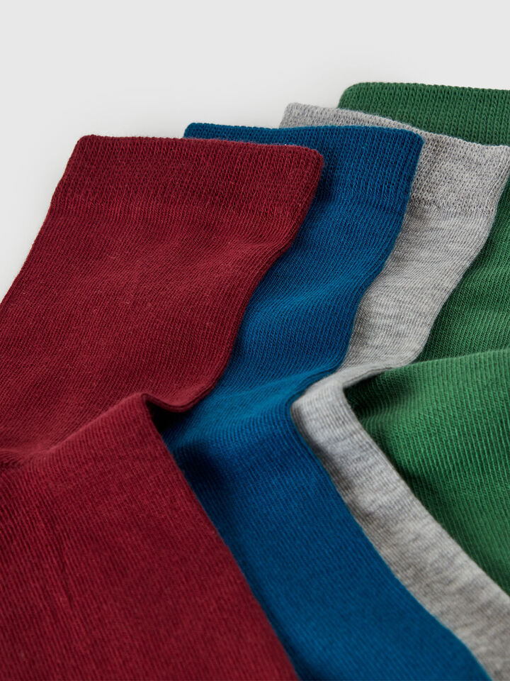 KNITTED SOCKS 4 PAIR Junior Boy image number 2